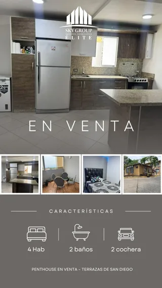 Penthouse en Terrazas de San Diego