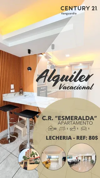 Apartamento en Res. ESMERALDA frente a playa lido