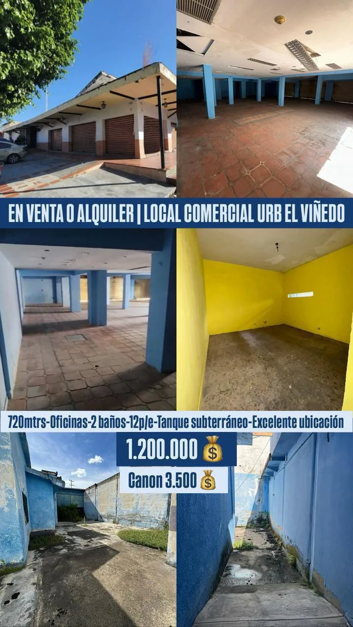 Local en Venta en El Viñedo 720m² — USD 1,200,000