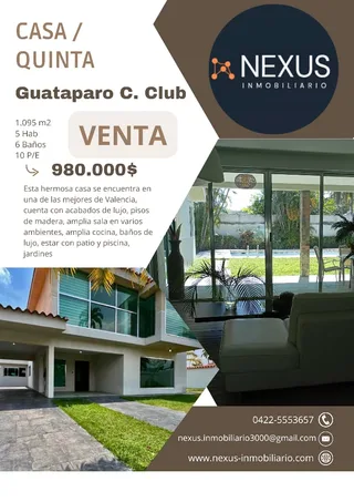 Casa en Guataparo C. Club