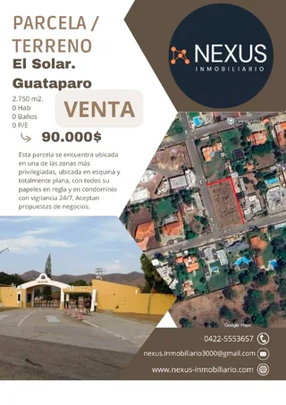Terreno en El Solar, Guataparo