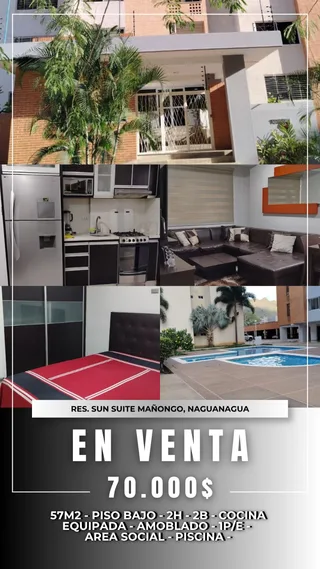 Apartamento en Sun Suite Mañongo