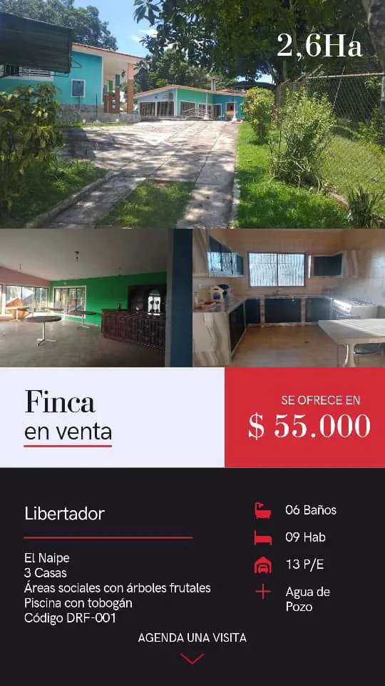 Casa en Venta en El Naipe, municipio Libertador — 3 hab — USD 55,000