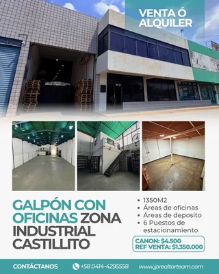 Galpón en ZI. Castillito