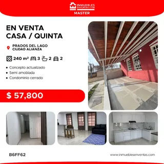 Casa en Prados del Lago, Ciudad Alianza, Guacara