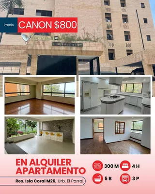 Apartamento en Residencias Isla Coral M26, Urbanización El Parral. Valencia. Estado Carabobo