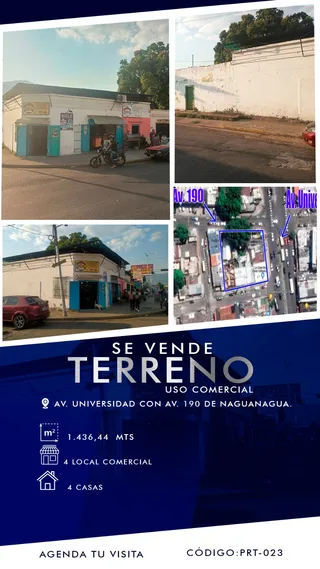 Terreno en Av. Universidad con Av. 190 de Naguanagua