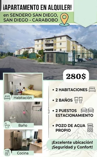 Apartamento en Senderos de San Diego