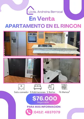 Apartamento en El Rincón Mañongo