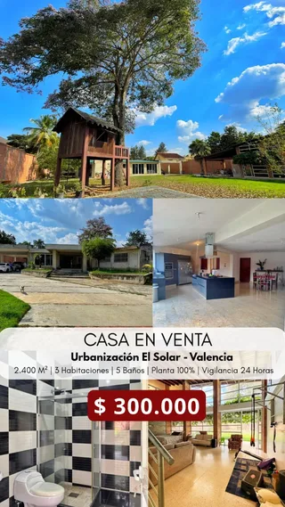 Casa en Urbanización El Solar, Guataparo, Valencia