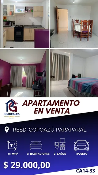 Apartamento en Residencia Copoazú Pararal