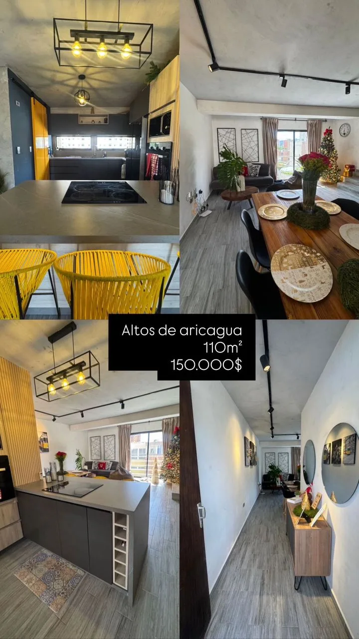 Apartamento en Venta en Altos de Aricagua — 3 hab 110m² — USD 150,000