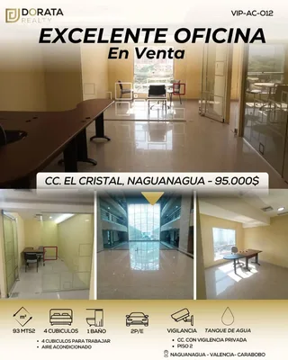 Oficina en c.c cristal