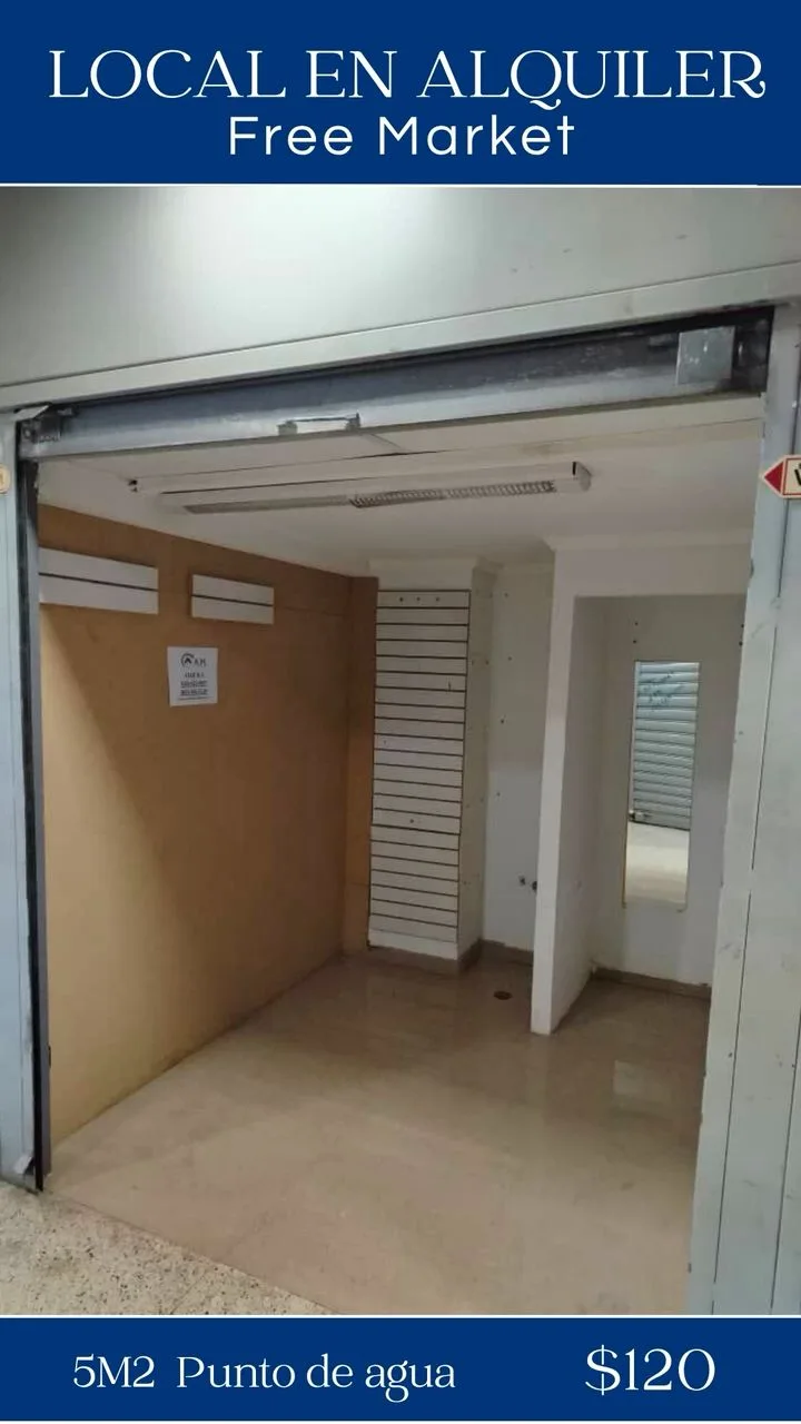 Local en Alquiler en C.C Free Market, Naguanagua 5m² — USD 120