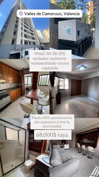 Apartamento en Res. Kioto, Valles de camoruco