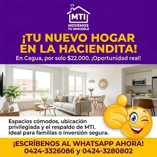 Apartamento en La Haciendita, Cagua