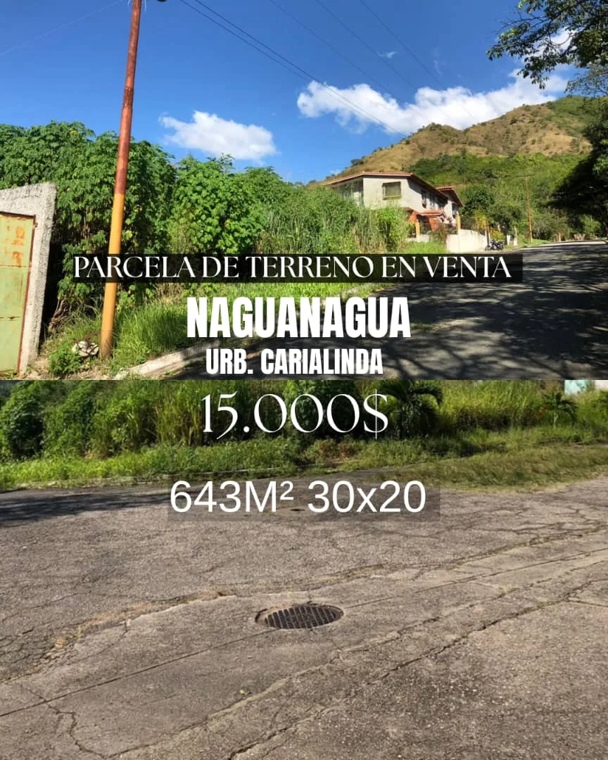 Terreno en Venta en URB. CARIALINDA, 2DA ETAPA 643m² — USD 15,000