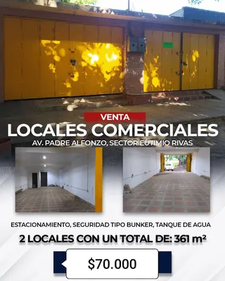 Local en Eutimio Rivas, paralelo a la Av Aranzazu