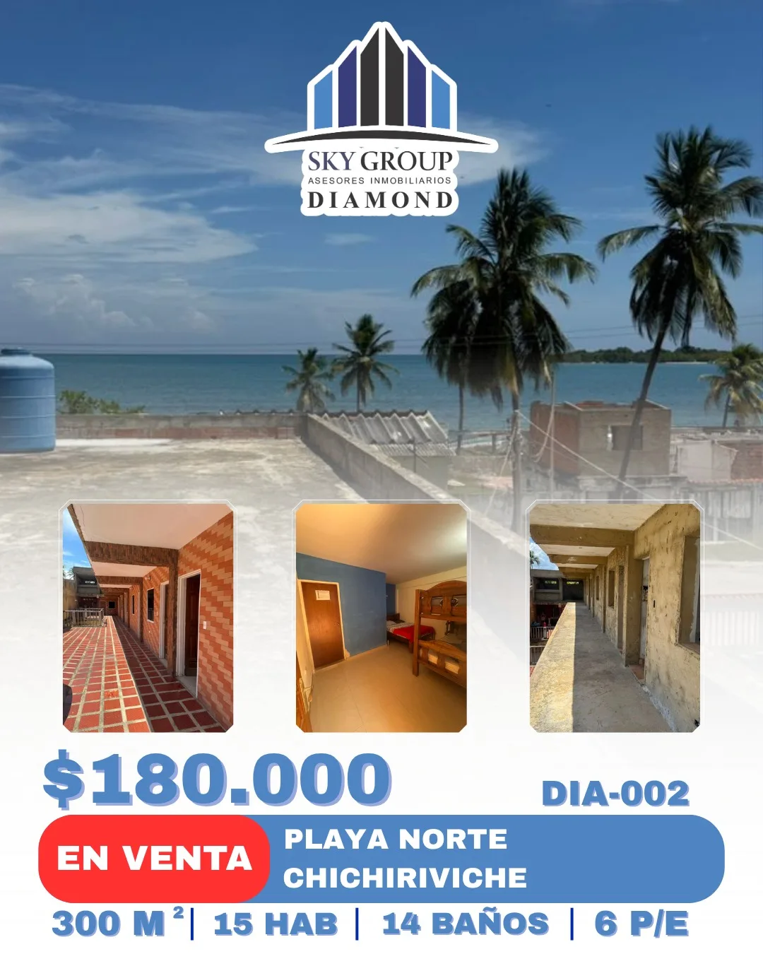 Casa en Venta en Chichiriviche — 15 hab — USD 180,000