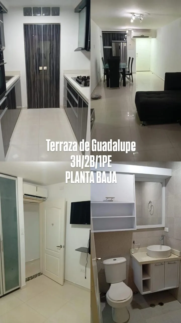 Apartamento en Alquiler en Terrazas de Guadalupe — 3 hab — USD 300