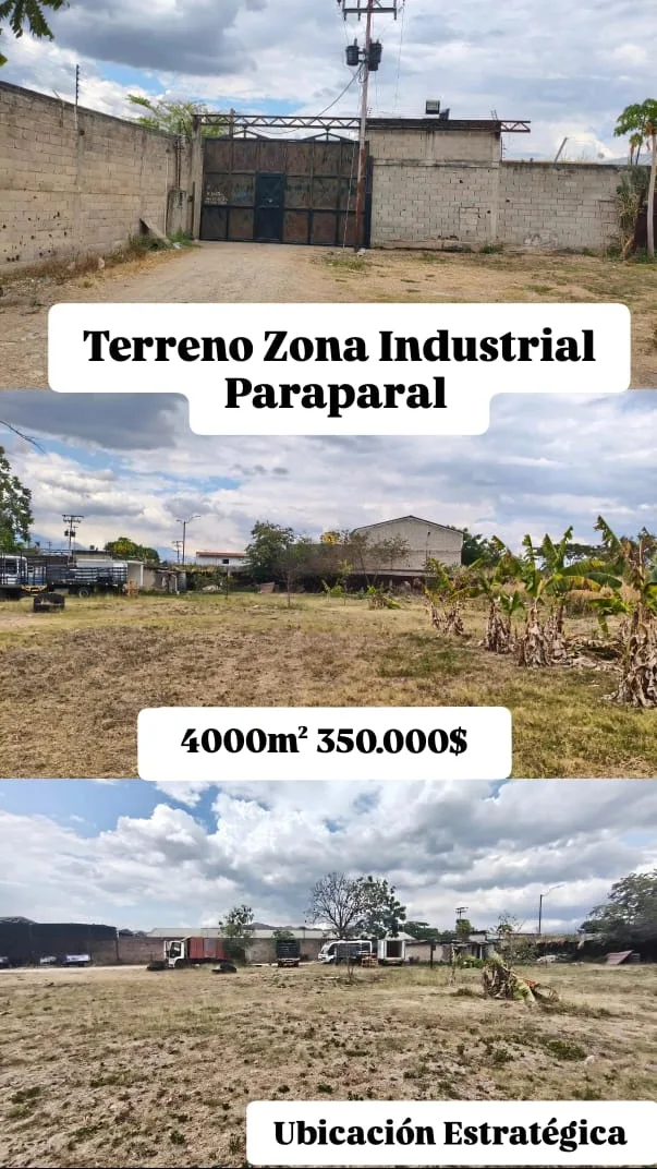 Terreno en Venta en Zona Industrial de Paraparal 4000m² — USD 350,000
