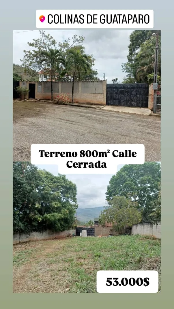 Terreno en Venta en Colinas de Guatarepo 800m² — USD 53,000