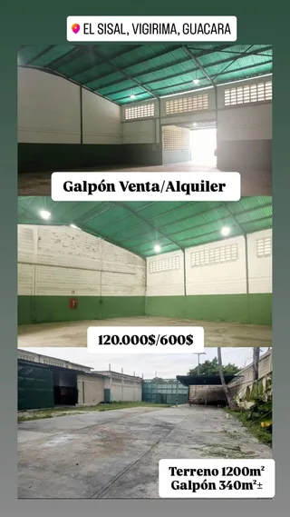 Galpón en Guacara, Sector Valle Dorado, El Sisal