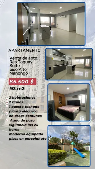 Apartamento en Mañongo, Res. Taguay Suites