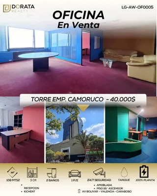 Oficina en Av. Bolívar Norte, Valencia, Carabobo