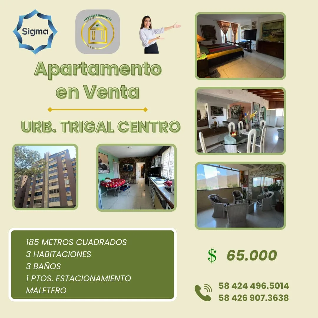 Apartamento en Venta en Trigal Centro — 4 hab 185m² — USD 65,000