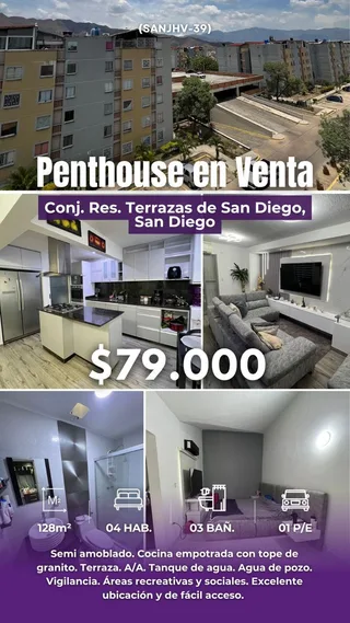 Penthouse en Terrazas de San Diego