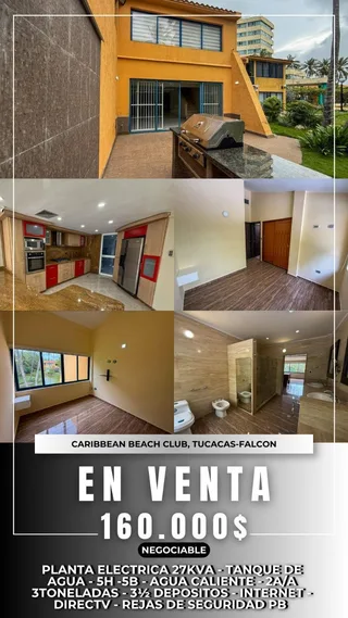 Casa en Condominio Caribbean Beach Club, Tucacas
