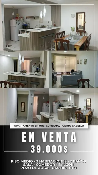 Apartamento en Cumboto Norte