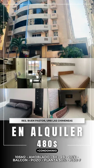 Apartamento en Res Buen Pastor Urb Las Chimeneas