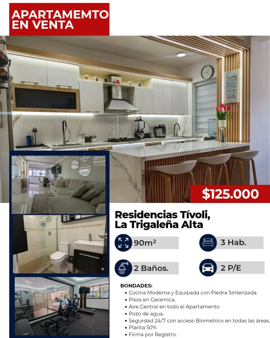 Apartamento en Urb La Trigaleña (Parte Alta-Valencia Carabobo)