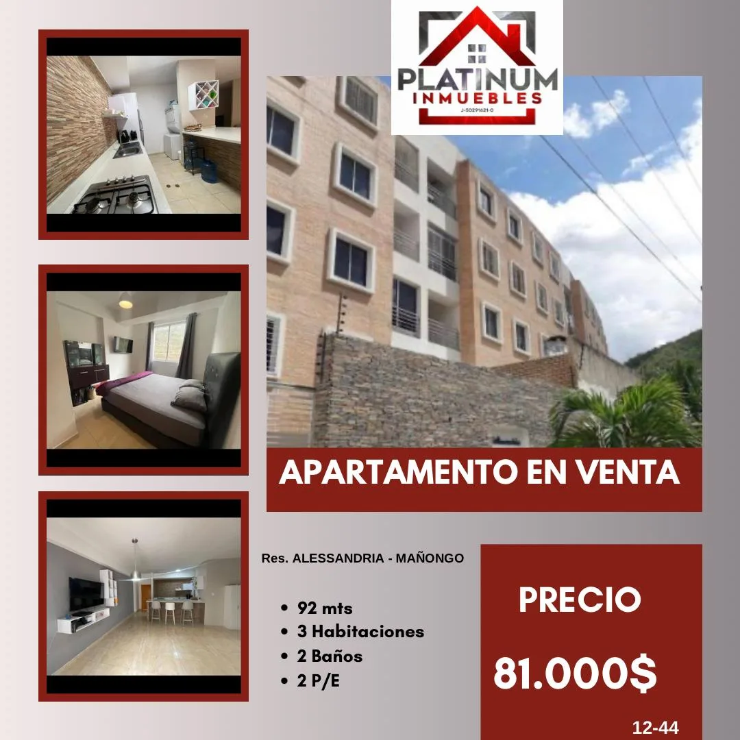 Apartamento en Venta en Cerca de colegios, supermercados y farmacias, ubicado detrás del Centro Comercial Sambil — 3 hab 92m² — USD 81,000