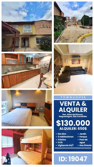 Townhouse en Altos del Rincón, Mañongo