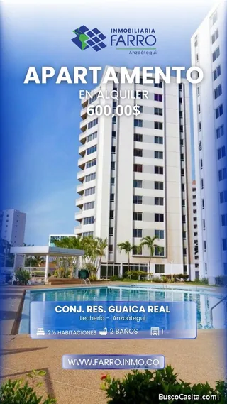 Apartamento en C.R. Guaica Real, El Peñonal, Lecheria