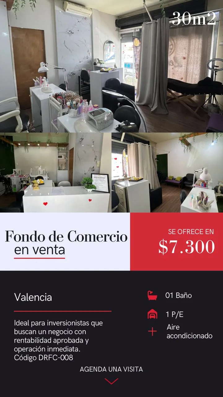 Local en Venta en Santa Cecilia-Valencia 30m² — USD 7,300