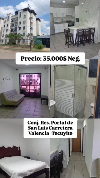 Apartamento en Conjunto Residencial Portal De San Luis, Valencia, Carretera La Florida - Tocuyito