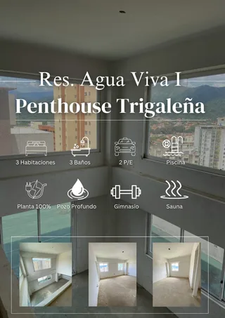 Apartamento en La Trigaleña, Res. Agua Viva I
