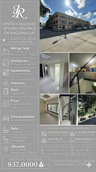 Oficina en Centro comercial el Hatillo, Naguanagua