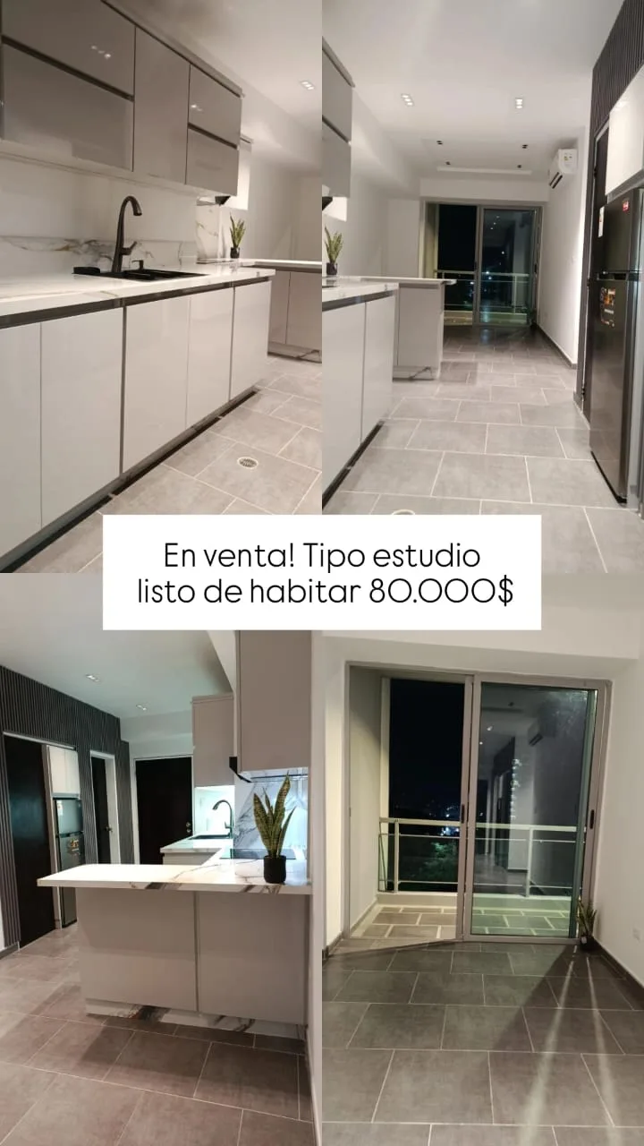 Apartamento en Venta en Trugaleña Alta, Res. Vistapo — 1 hab 57m² — USD 80,000