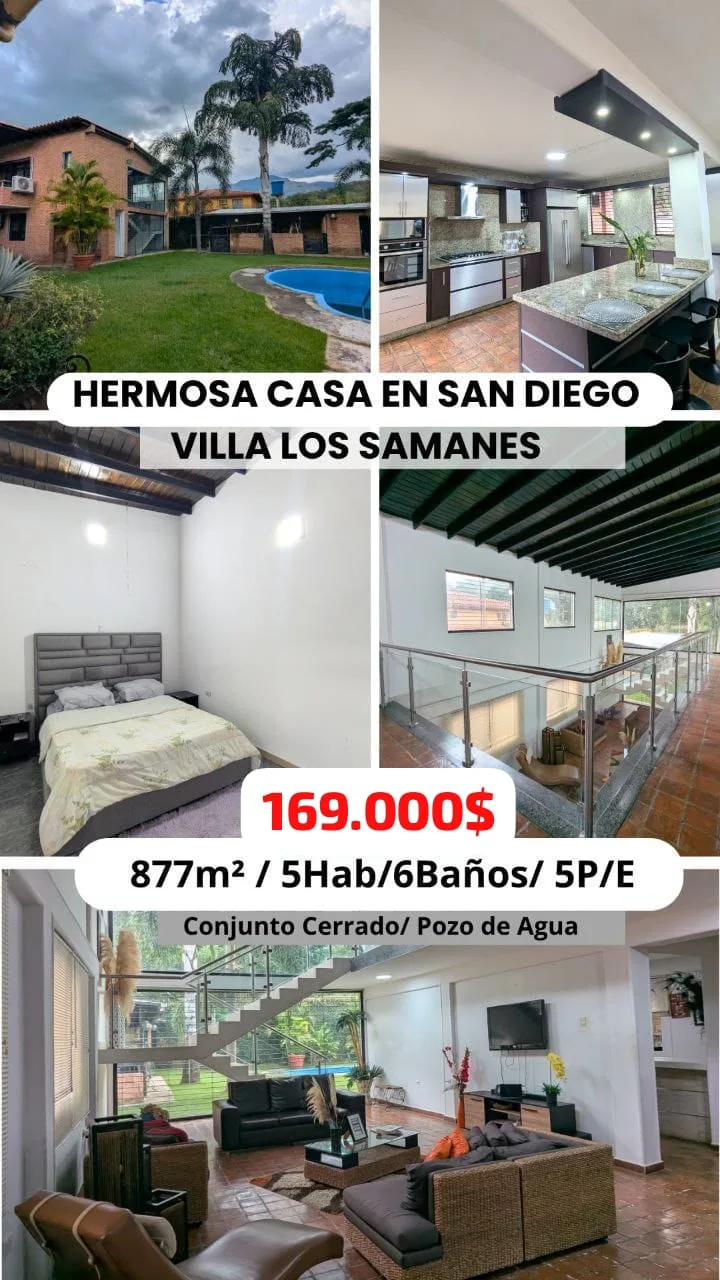 Casa en Venta en Villas Samanes — 5 hab 430m² — USD 169,000