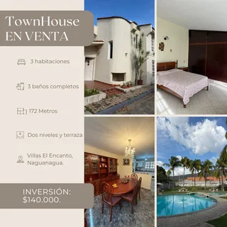 Townhouse en Villas El Encanto, Mañongo, Naguanagua