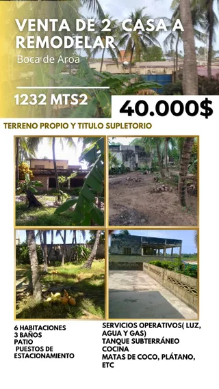 Casa en Boca de Aroa