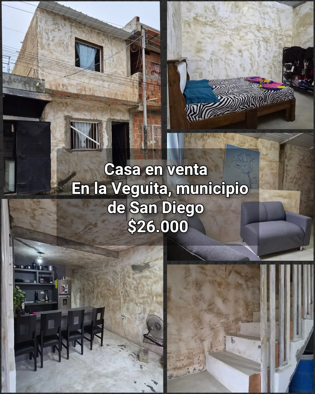Casa en Venta en null — 3 hab — USD 26,000