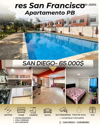 Apartamento en CONJUNTO RESIDENCIAL SAN FRANCISCO - SAN DIEGO