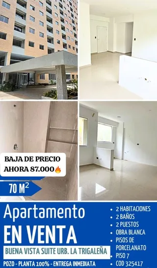 Apartamento en Urbanización La Trigaleña Conjunto Residencial Buena Vista Suite