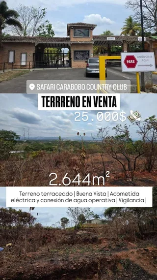 Terreno en Safari Country Club - Carabobo